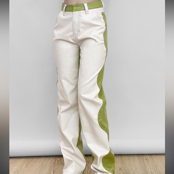 Emmiol Pants - Women's Green and White Pants